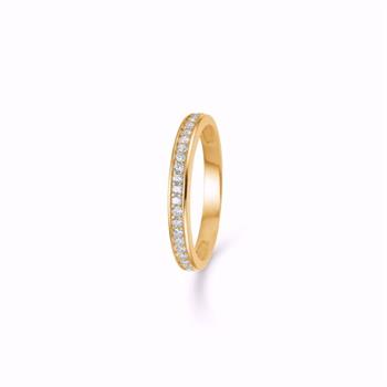 Guld & Sølv Design 6372/08 ring i 8 karat gull med zirkonia