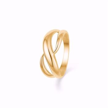 Siersbøl guldring 8 kt i flettet design