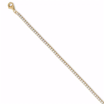 Seville SILVIA SMALL forgylt tennisarmbånd