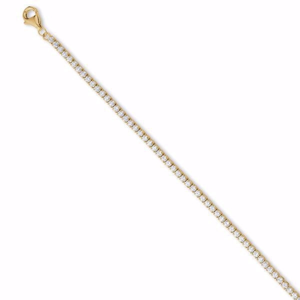 Seville SILVIA SMALL forgylt tennisarmbånd