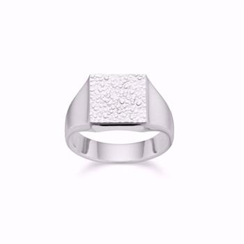 Arne Nordlie herrering i sølv med svart rhodium