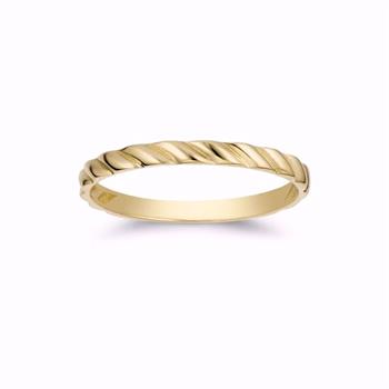 Lund Copenhagen Guldring snoet 8 kt gullring