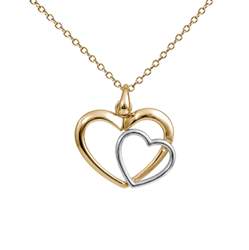 In My Heart 8 karat vedhæng med forgyldt, fra Aagaard
