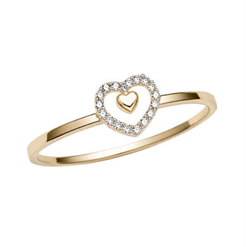 Promise 8 karat guld ring , fra Aagaard