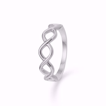 Snoet sølv ring fra Guld & Sølv Design