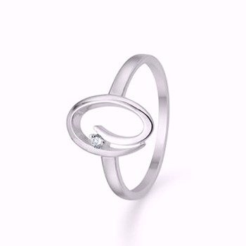 Smuk ring med zirkonia fra Guld & Sølv Design