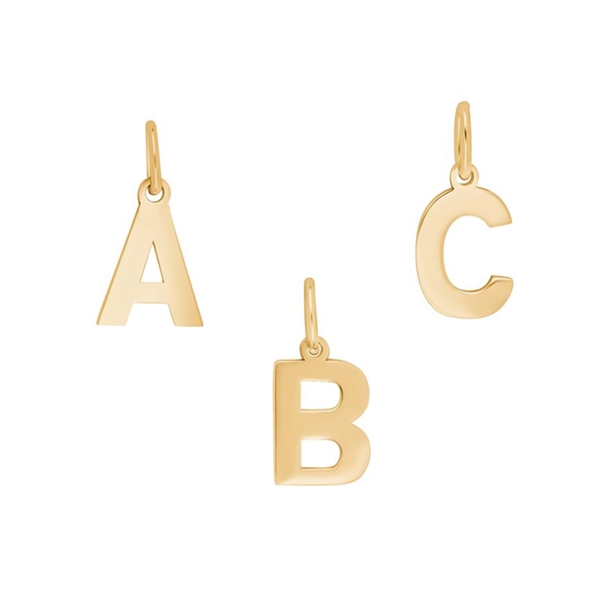 Forg. sølvvedhæng bogstav - A , fra Siersbøl