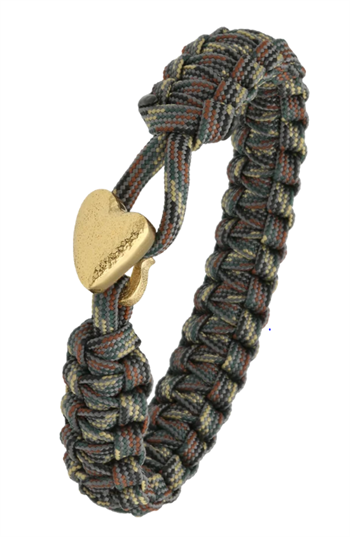 Aagaard From Soldier to Soldier Camouflage armbånd med Soldier gullbelagt stållås