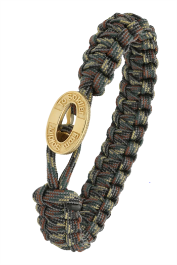 Aagaard From Soldier to Soldier Camouflage armbånd med Soldier gullbelagt stållås