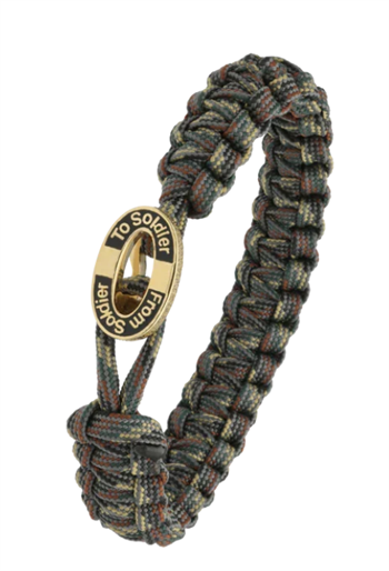 Aagaard From Soldier to Soldier Camouflage armbånd med Soldier gullbelagt stållås