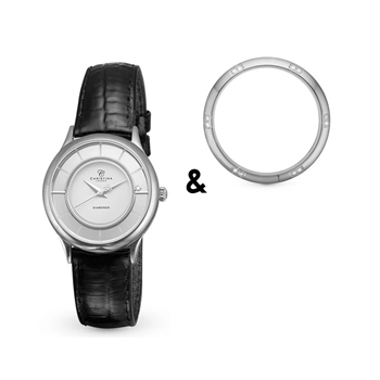 Christina Collection New Collect sølv sveitsisk kvarts smykkeklokke