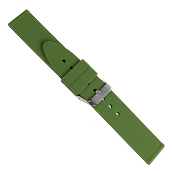 Green Rubber watchstrap