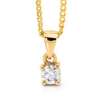 Bee Jewelry Solitaire 0,20 ct H-SI 9 karat anheng glanset, modell 60985_A20