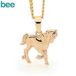 Bee Jewellery Horse 9 kt gull Anheng blank, modell 62935