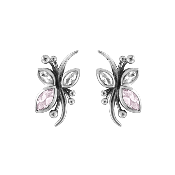 Ørestik med rosenkvarts