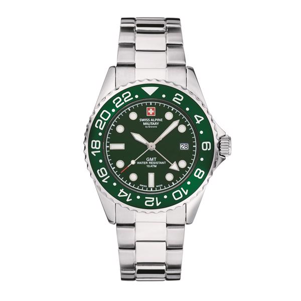 Model 7052.1134SAM Swiss Alpine Military Master Diver GMT quartz herreur