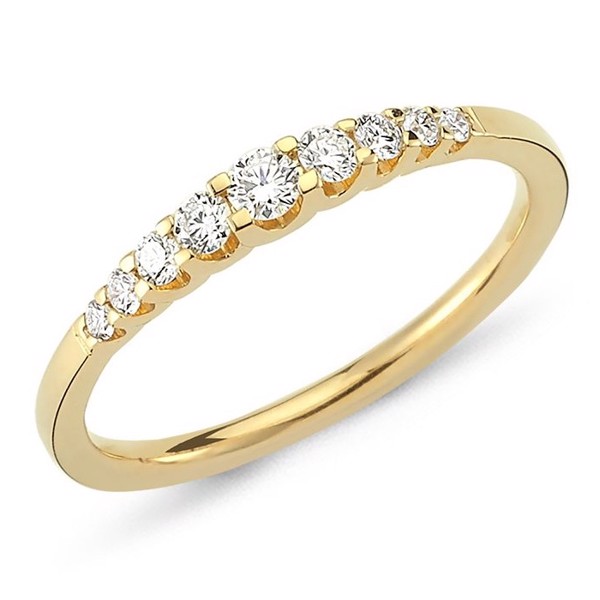 Nuran 14 kt gull diamant alliansering, fra Empire ring serien med 0,24 ct til 1,00 ct diamanter Wesselton / SI