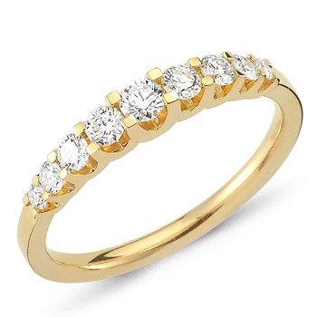 Nuran 14 kt gull diamant alliansering, fra Empire ring serien med 0,24 ct til 1,00 ct diamanter Wesselton / SI