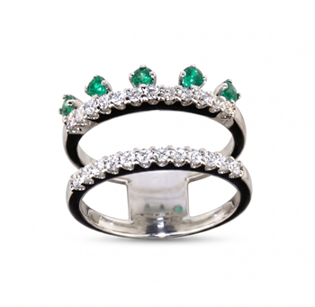 Moraglione Margherita Ringe, med 0,40 ct & 0,51 ct