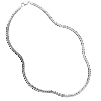 925 sterling sølv slangekjede armbånd og halskjede