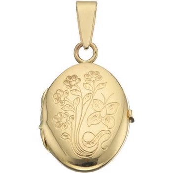 Oval medaljong med mønster for foto i sølv eller gull - Flere størrelser