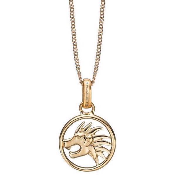 Christina Collect Gold Plated Zodiac Anheng Leo (23. juli - 22. august)