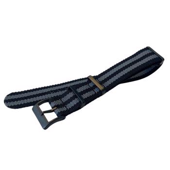 Black Canvas watchstrap - 20 mm