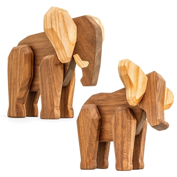 Fablewood Set - Mother Elephant & Father Elephant - Trefigur sammensatt av magneter