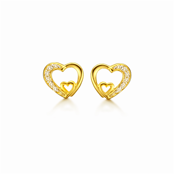 Sølvforgyldt ørestikker, fra Støvring Design