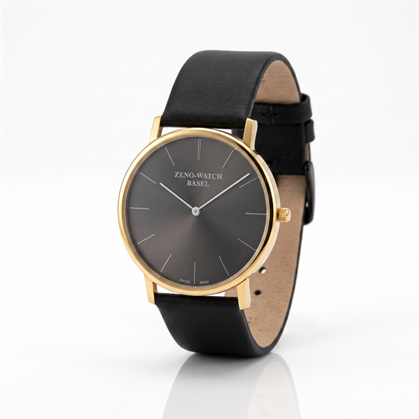 Zeno 3767QPGR-I1 – Sveitsisk herreklokke med ETA quartz og forgylt stål