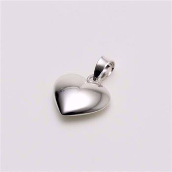 NOA Kids Jewellery sølv hjerteanheng for barn