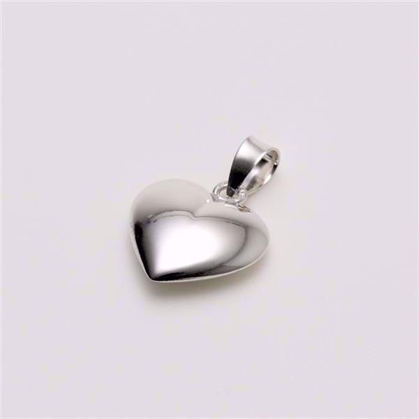 NOA Kids Jewellery sølv hjerteanheng for barn
