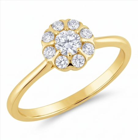 Houmann Ringe , med totalt 0,245 ct GH/VS-SI