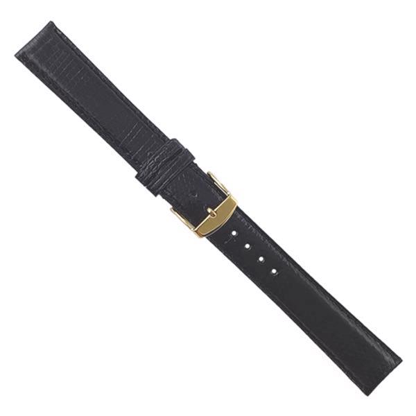 Black Lizard watchstrap - 18 mm