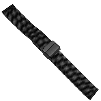 Black Mesh watchstrap - 22 mm