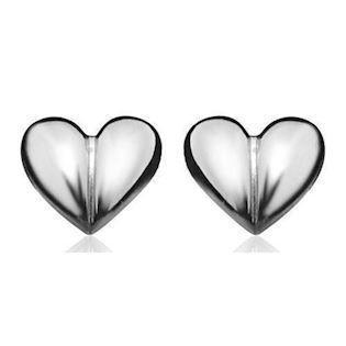 Mini hjerte øredobber i sølv; L_G_102091