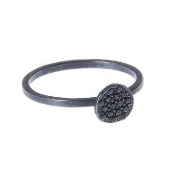 Mitos Mousserende sølv Fingerring svart oksidert, modell MR077-S925