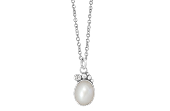 Sølv collier - Pleasant Pearl