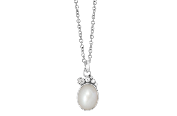 Sølv collier - Pleasant Pearl