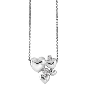 Rabinovich Heart Alliance 925 sterling sølv halskjede oksidert, modell 63016170