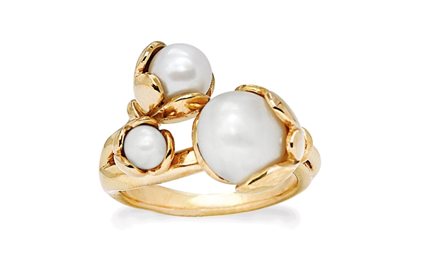 Forgyldt ring - Autumn Bloom