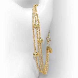 San - Link of joy Starlight Beads 925 sterling sølv halskjede gullbelagt