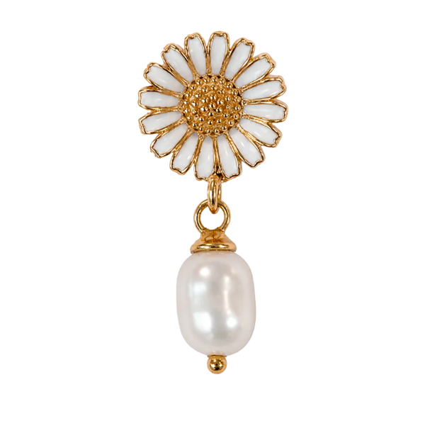 Christina Jewelry & Watches Marguerite perlevedheng i forgylt sølv