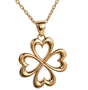 Aagaard Clover of Love vedheng i 8 karat gull