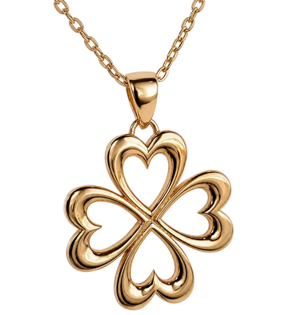 Aagaard Clover of Love vedheng i 8 karat gull