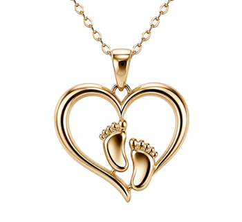 Aagaard Heartsteps anheng i 8 karat gull