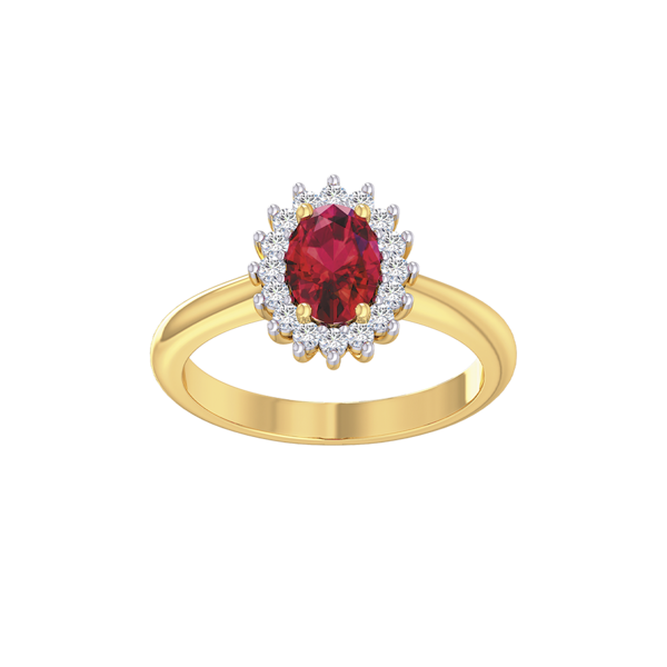 Rubin Rosett-ringen fra Støvring Design med 0,25 ct W/SI