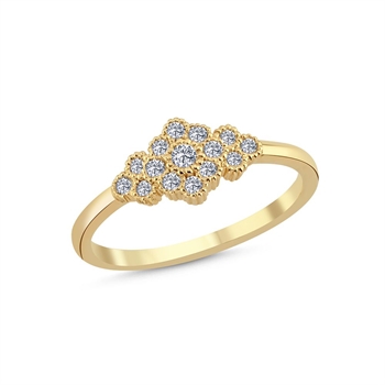 Nuran Ringe , med totalt 0,23 ct Wesselton SI
