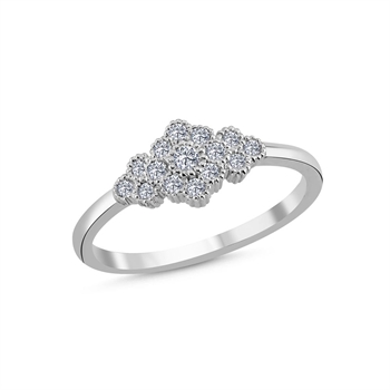 Nuran Ringe , med totalt 0,23 ct Wesselton SI