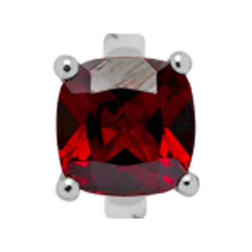 650-S10Garnet, Christina Collect Square Granatringer *